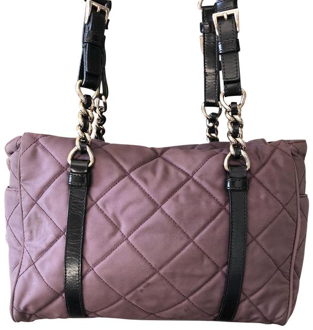 Prada Eggplant Nylon Shoulder Bag