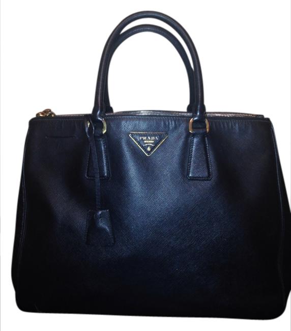 Prada Tote Executive Black Saffino Shoulder Bag