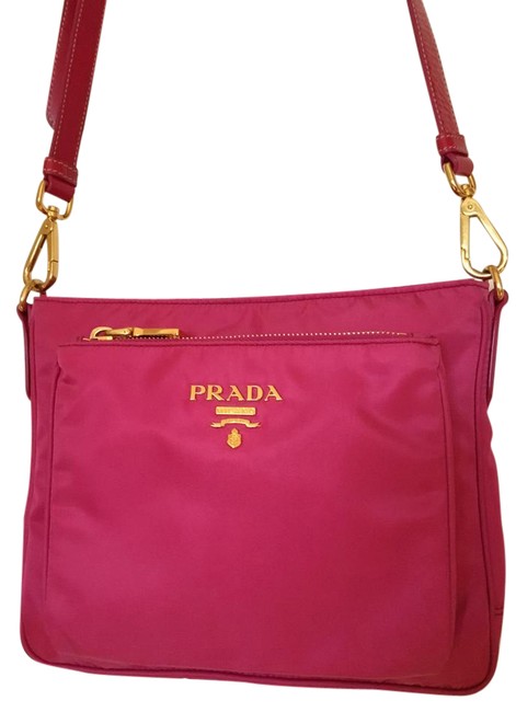 Prada Fabulous Pink Nylon Shoulder Bag