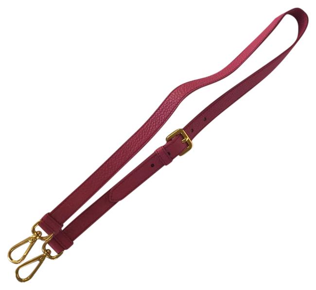 Prada Fuchsia Strap Pink Leather Shoulder Bag