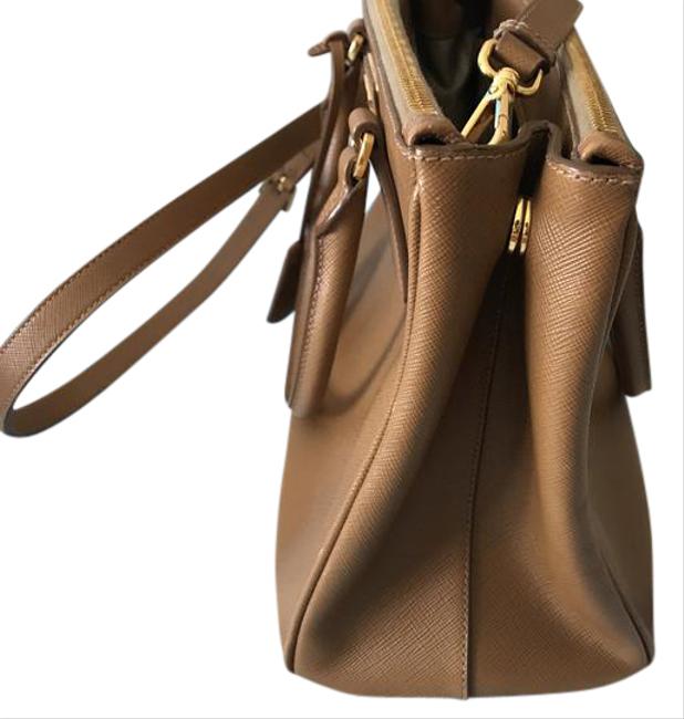 Prada Galleria Lux Saffiano Caramel Leather Shoulder Bag