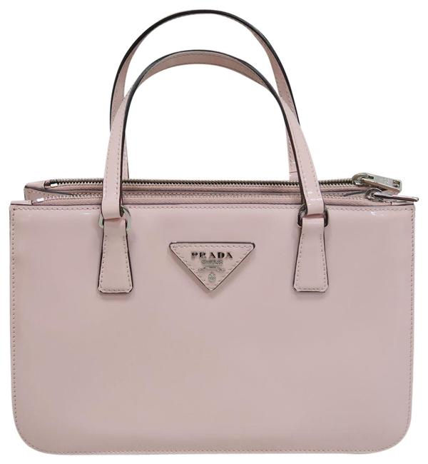Prada Galleria Saffiano Pink Vernis Shoulder Bag
