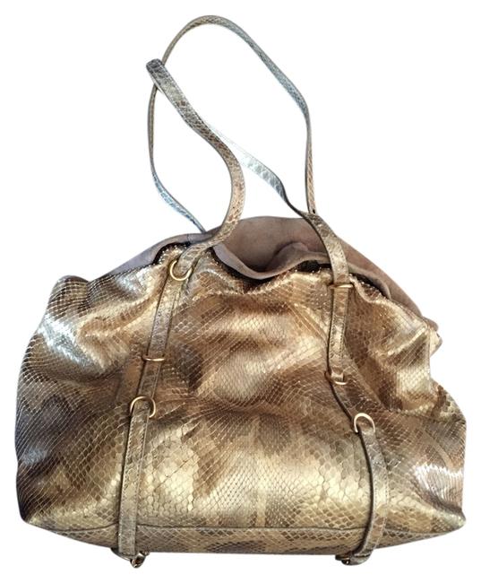 Prada Gold Python  Snakeskin Shoulder Bag