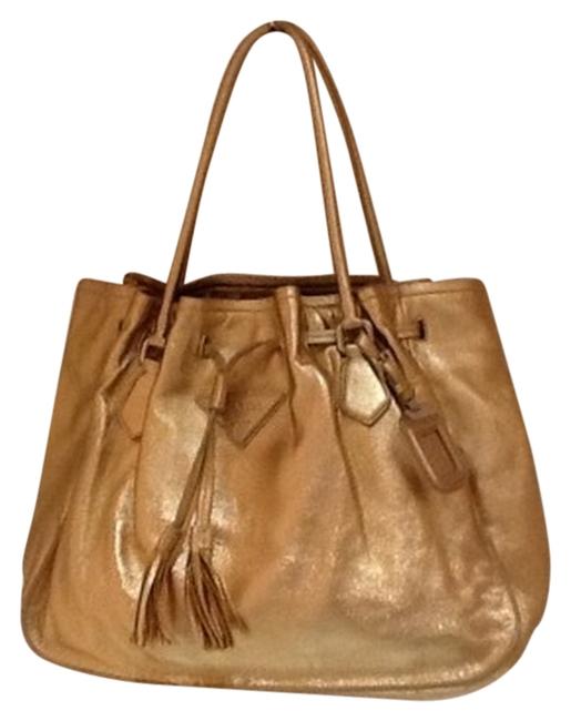 Prada Gold with Slight Metallic Shoulder Bag