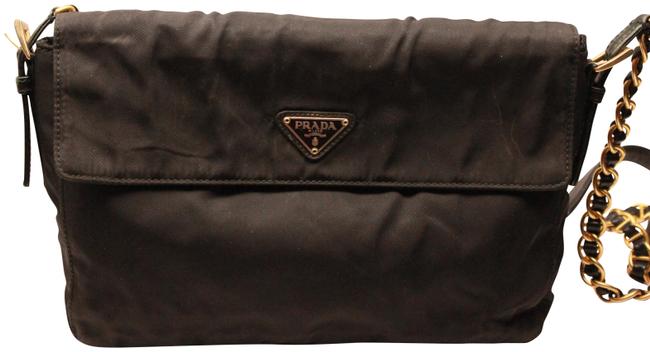 Prada Handback Black Nylon Shoulder Bag