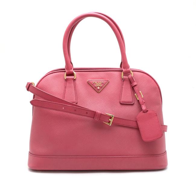 Prada Handbag 2way Saffiano Bn2567 Peonia  Pink Leather Shoulder Bag