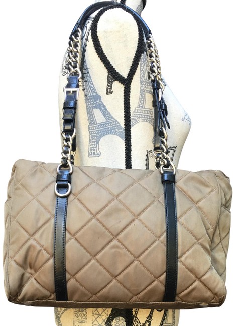 Prada Handbag Army Green Nylon Shoulder Bag