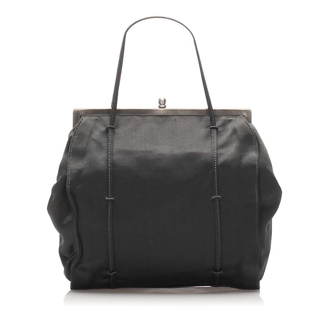 Prada Handbag Black Satin Shoulder Bag