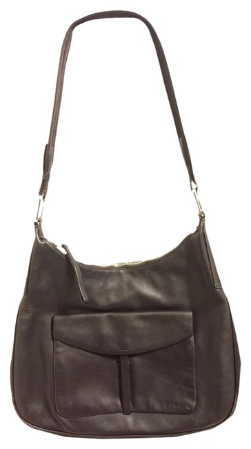 Prada Handbag Chocolate Brown Leather Shoulder Bag
