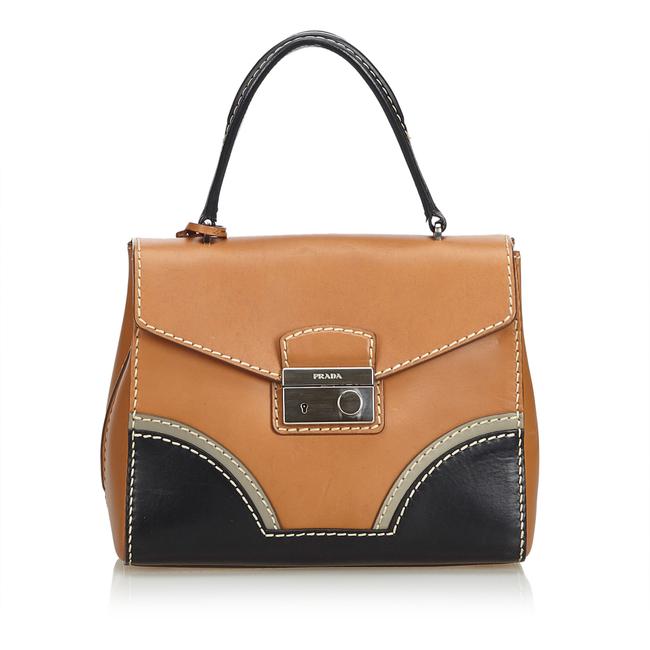 Prada Handbag Handbag Brown Leather Shoulder Bag