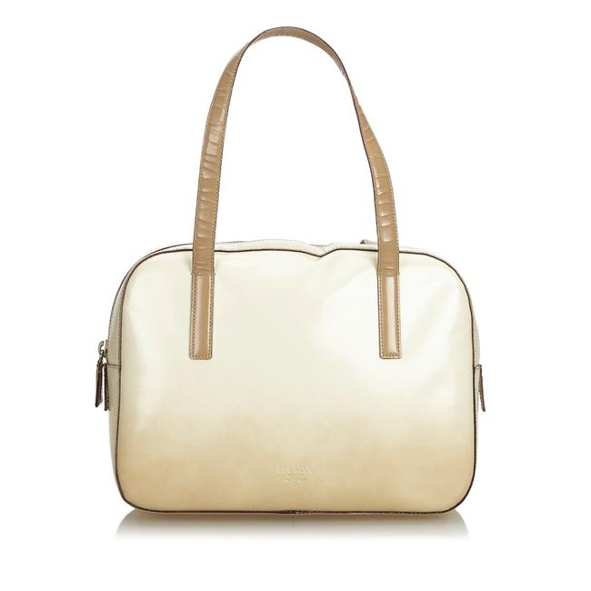 Prada Handbag White Leather Shoulder Bag