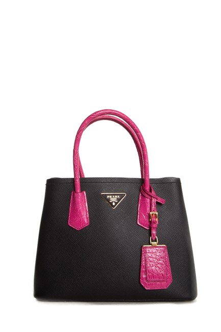 Prada Handle Black Shoulder Bag