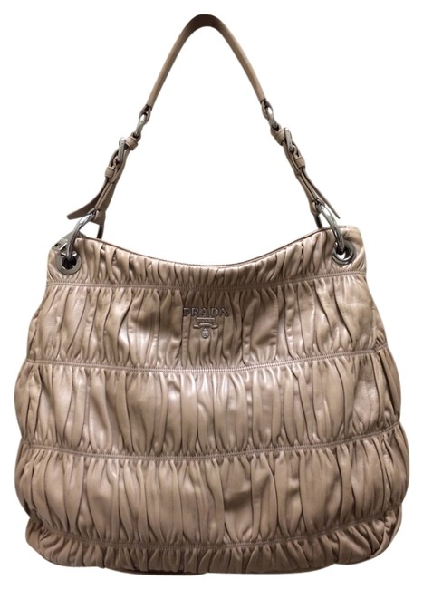 Prada Hh Tan. Taupe. Shoulder Bag
