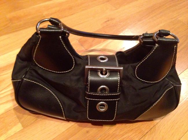 Prada Hobo Black Nylon and Leather Shoulder Bag