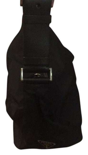 Prada Hobo Black Nylon Shoulder Bag