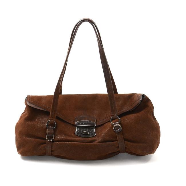 Prada Ladies 1932 Brown Leather Shoulder Bag