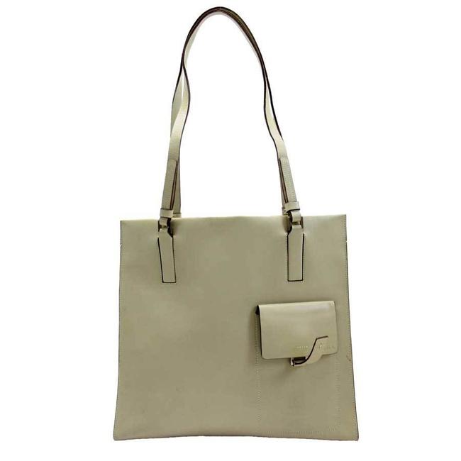 Prada Ladies H22552 Beige Leather Shoulder Bag