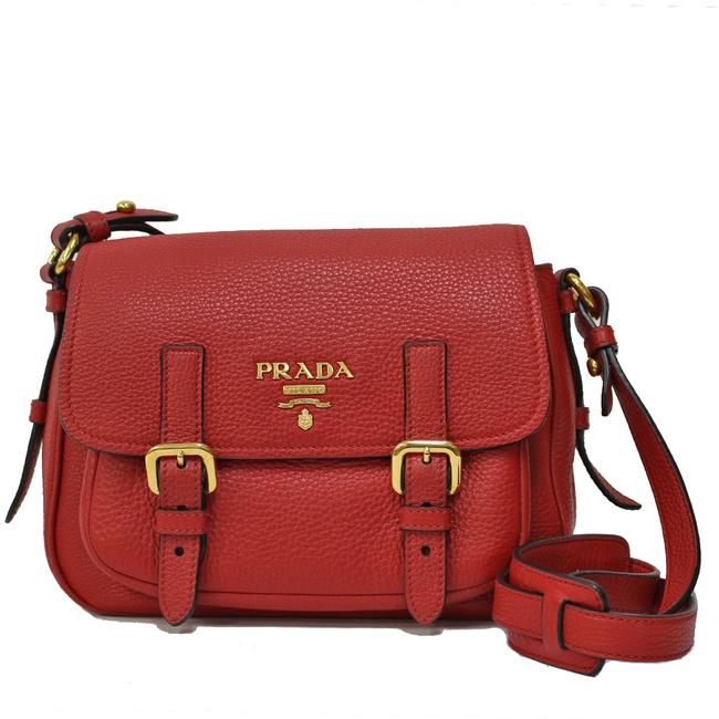 Prada Ladies Mens Red Color Shoulder Bag