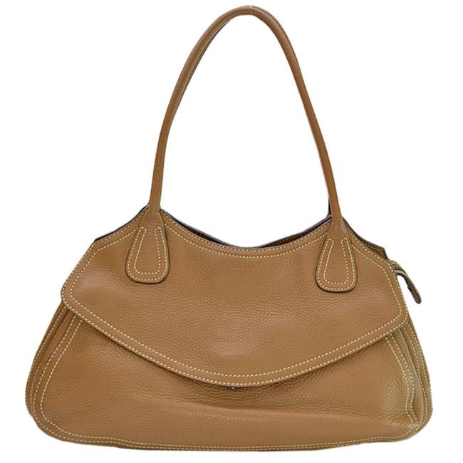 Prada Ladies R7719a Brown Leather Shoulder Bag