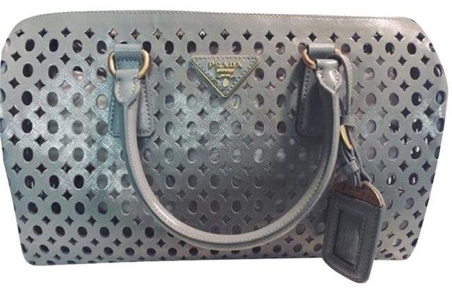 Prada Lakeblue Leather Shoulder Bag