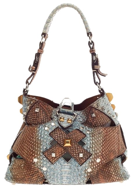 Prada Lattice Python Shoulder Bag