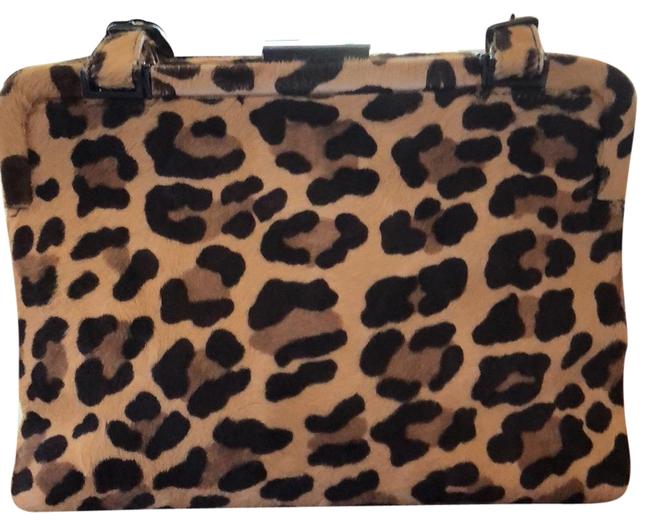 Prada Leopard Print Fur Shoulder Bag