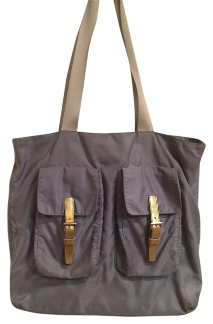 Prada Light Blue Nylon Shoulder Bag