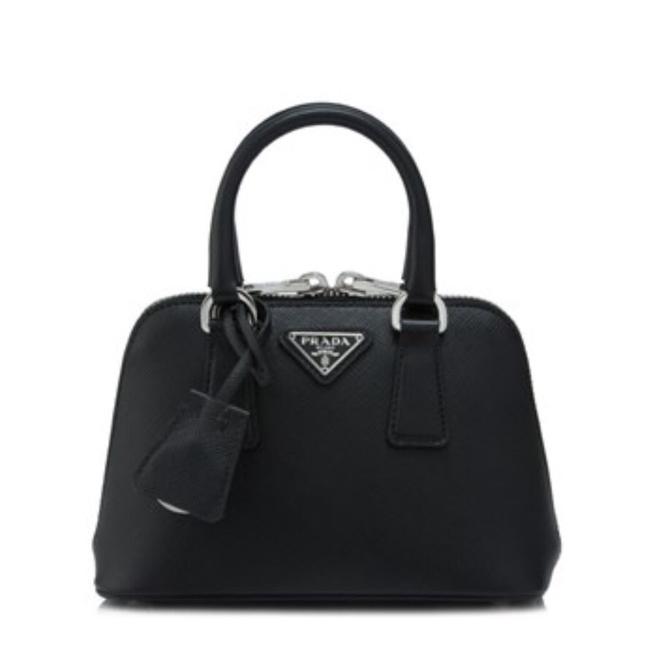 Prada Lux 18cm Black Saffiano Leather Shoulder Bag