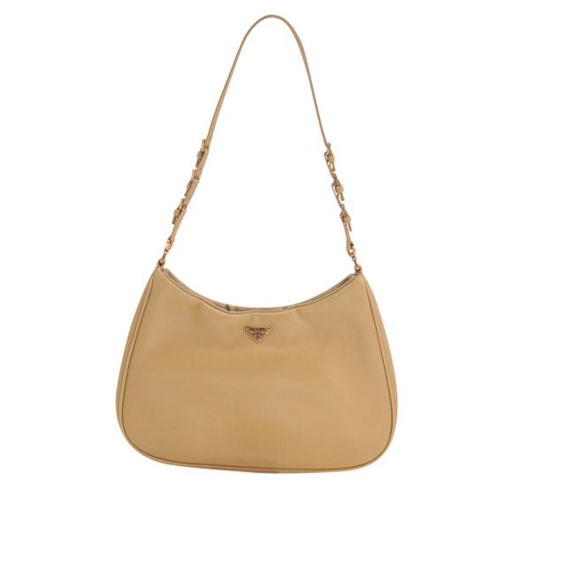 Prada Lux Tan Leather Shoulder Bag