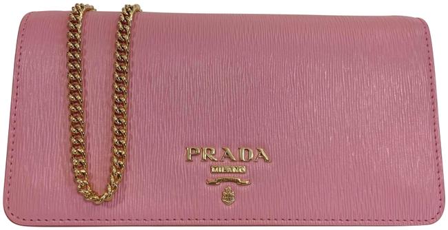 Prada Luxury Bandoliera Powder Pink Leather Shoulder Bag