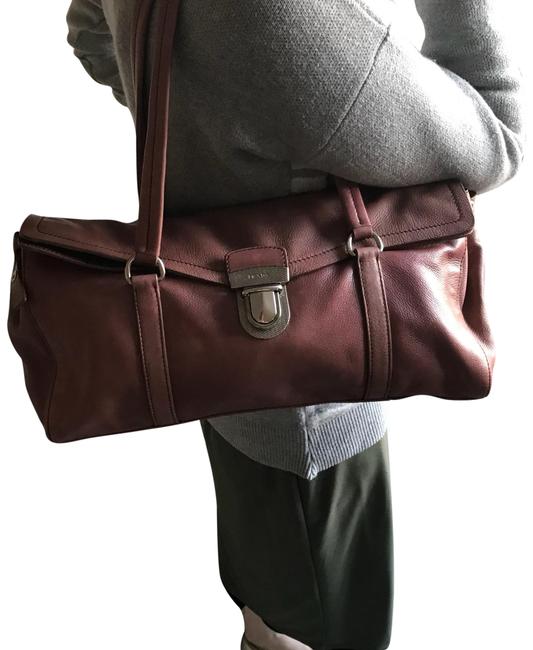 Prada Mauve Pink Leather Shoulder Bag