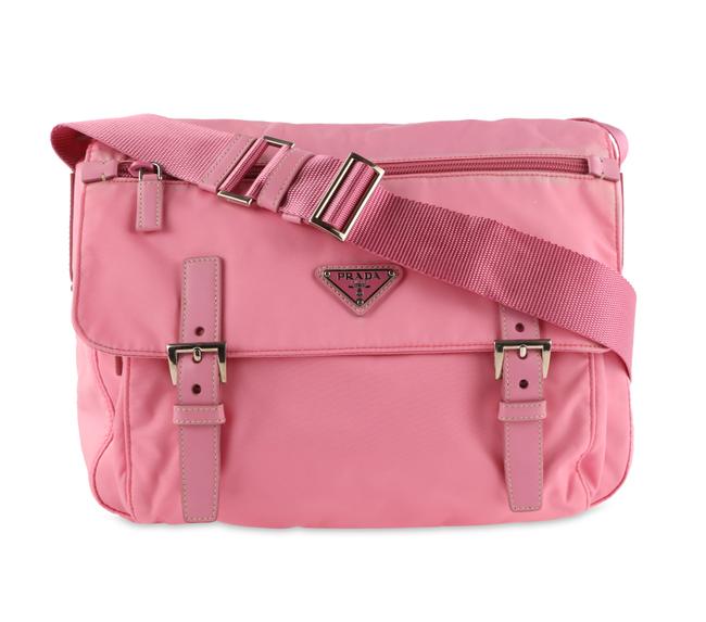 Prada Messenger Small Pink Nylon Shoulder Bag