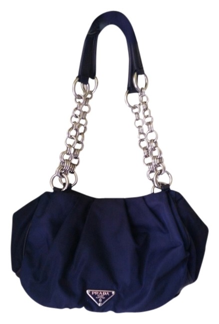 Prada Midnight Purple Fabric Shoulder Bag