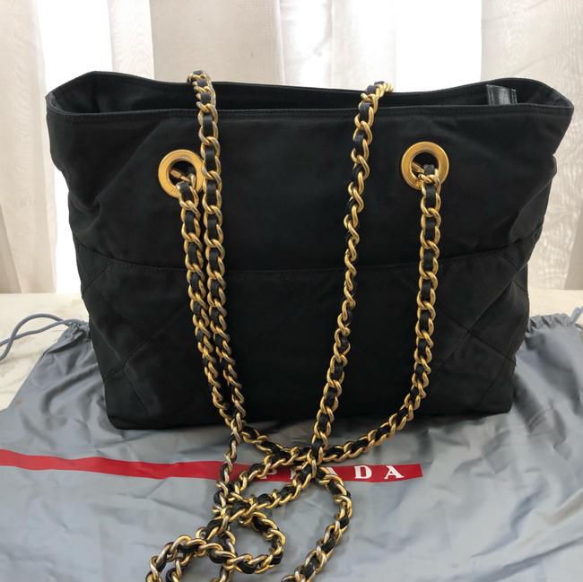 Prada Milano Logo Chain Shoulder Bag