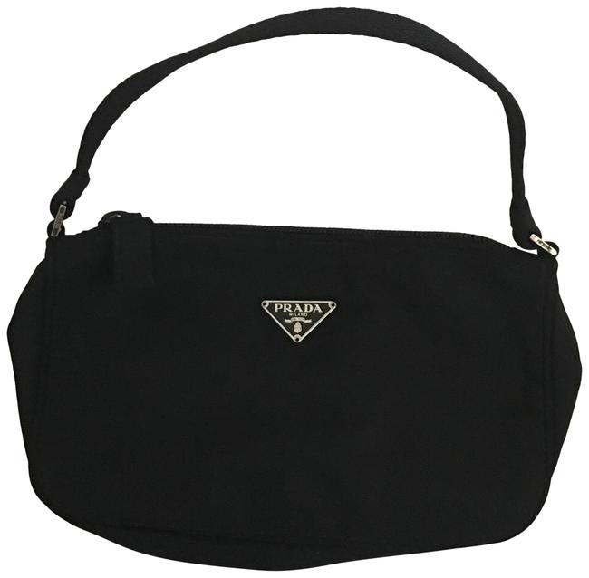 Prada Mini Black Nylon Shoulder Bag