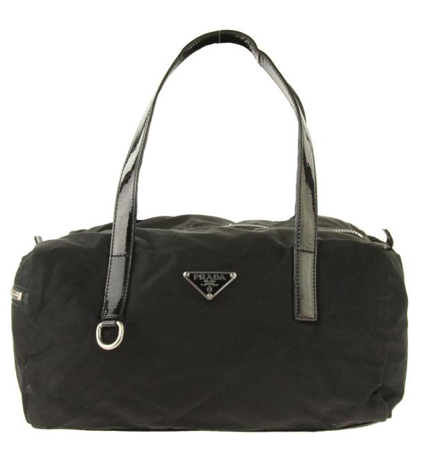 Prada Duffle Mini Black Nylon Shoulder Bag