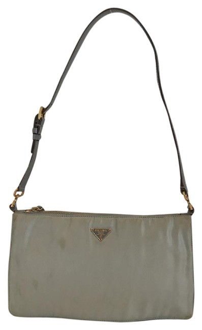 Prada Mini Dusty Blue Nylon Shoulder Bag