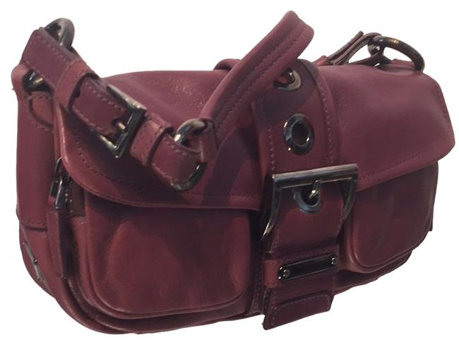 Prada Mini Pocket Purple Leather Shoulder Bag