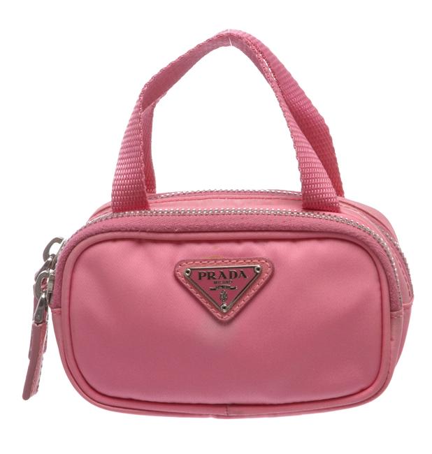 Prada Mini Pouch Pink Nylon Shoulder Bag