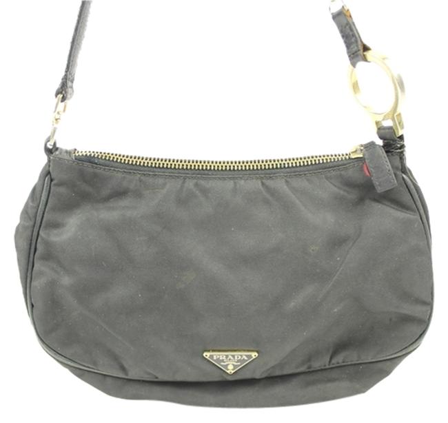 Prada Mini Prlm13 Brown  Black Pony Hair Shoulder Bag