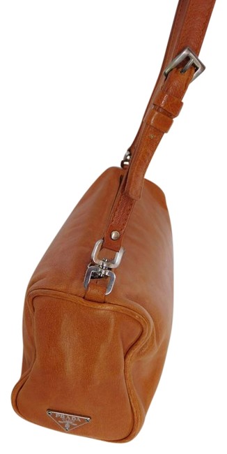Prada Mini Tan Leather Shoulder Bag