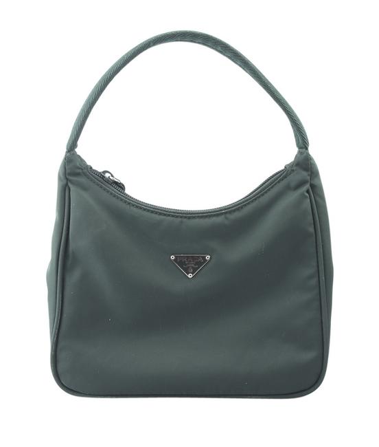 Prada Mv515 158599 Green Nylon Shoulder Bag