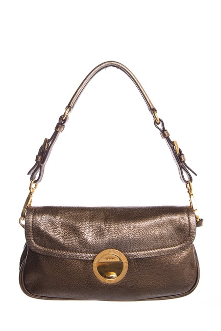 Prada Nappa Tassel Handbag Bronze Shoulder Bag