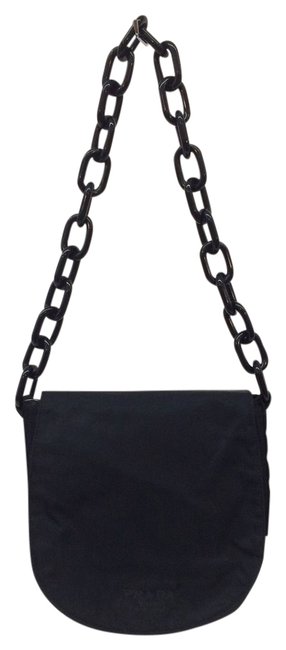 Prada Navy Nylon Shoulder Bag