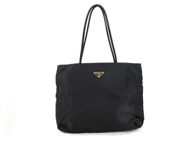 Prada Neverfull Tote 200958 Black Nylon Shoulder Bag