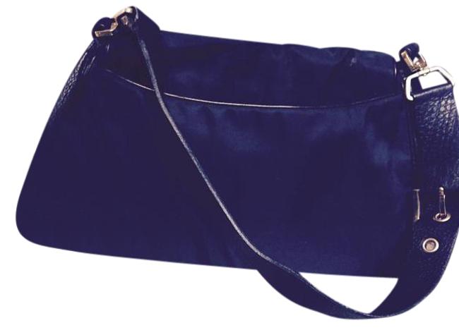 Prada Nylon  Leather Handbag Black Shoulder Bag