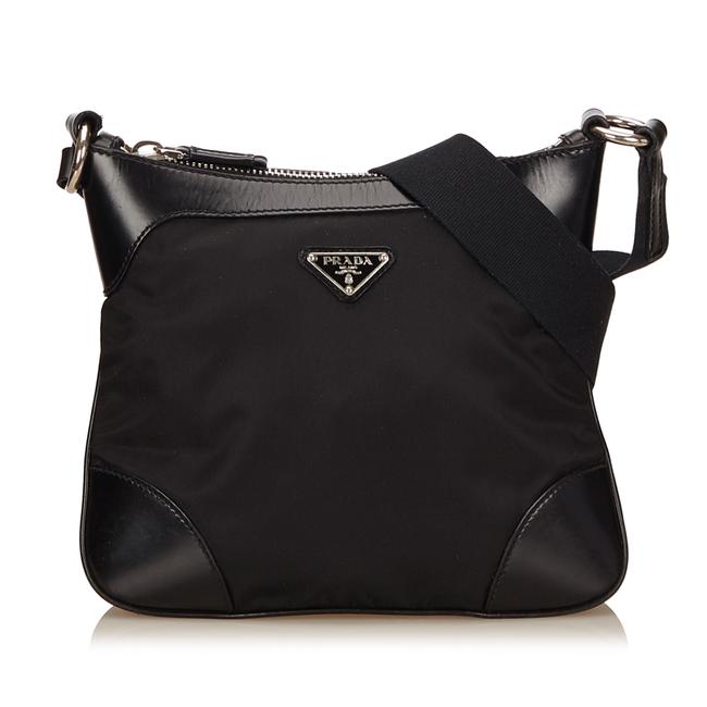 Prada Nylon Black Fabric Shoulder Bag