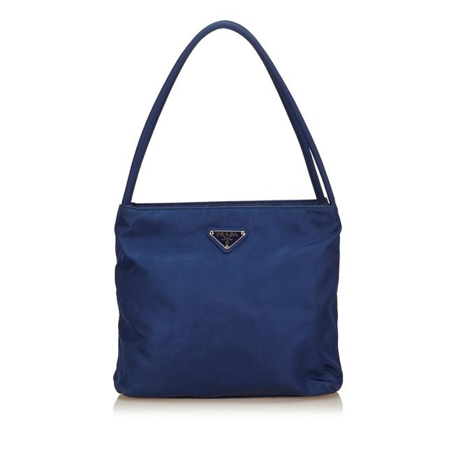 Prada Nylon Blue Fabric Shoulder Bag