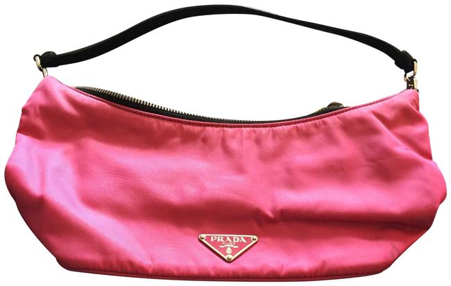 Prada Nylon Fuchsia Shoulder Bag