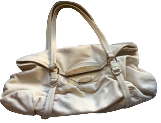 Prada Off White Leather Shoulder Bag